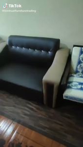 Sofa Kulit Coklat 1 Seater 2 Seater 3 Seater 1+2+3 Seater