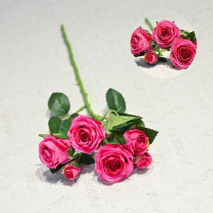 Hoa Hồng Giả Sáu Đầu Trang Trí Phòng Khách Cưới Hoa Tươi Không Mùi Thủ Công Phong Cách Sang Trọng Trang Trí Nhà