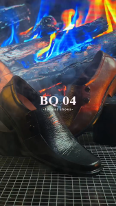 Sepatu Pantofel Pria Dewasa Kulit Sapi Pantopel Kantor Hitam BQ-04