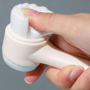 2 In 1 Double Sided Facial Brush Face Massager Soft Bristled Silicone Deep Cleansing/Berus Muka