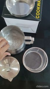 Oil pot premium stainless 304 TEBAL / Cangkir saringan minyak kotor serbaguna / Oilpot