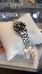 CASIO นาฬิกาข้อมือผู้หญิง รุ่น LTP-1215A-1A วัสดุสเตนเลสสตีล สีดำ คาสิโอ