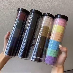 Harga Grosir - Karet Rambut Anak / Ikat Rambut Tabung Wanita Isi 20 Pcs / Ikat Rambut Polos Warna