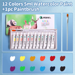 12 Colors Maries Watercolor Paint Set 5ml TubesExcellent Transparency and Vibrant Colors for AdultsArtistsHobbyist
