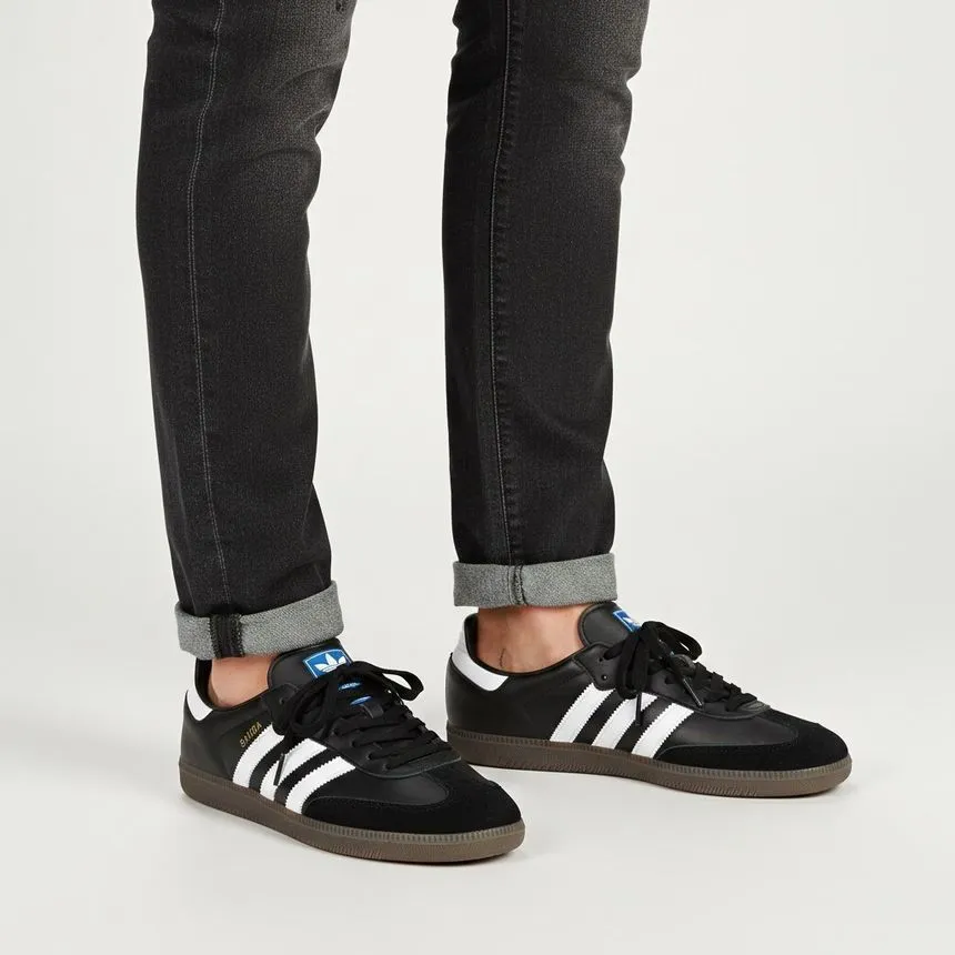 adidas | Adidas Samba Og Black White Sneakers B75807 | Lazada