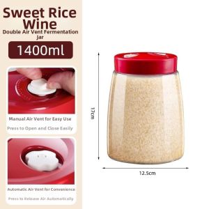 Sealed Fermentation Glass Bottle