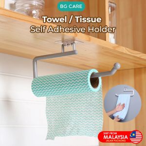 Kitchen Tissue Holder Hanging Toilet Roll Paper Rack Hand Towel Holder Organizer Pemegang Penyangkut Tisu Tuala