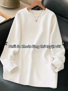 Loose Fitting Winter Long Sleeve T-Shirt For Women