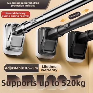 Adjustable No-drilling Stainless Steel Hanging Rod