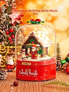 DIWONOR | Rotating Snowing Musical Christmas Decoration Blocks