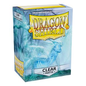 100 PCS/BOX Matte Clear Dragon Shield Cards Sleeves Standard Size 66x91mm