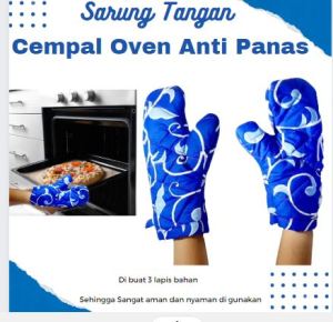 sarung cempal tangan/cempal tangan oven anti panas 2 pcs
