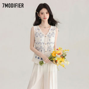 7.Modifier | Áo Thun MESH Ngắn Tay Dệt Kim Elegance Cho Kỳ Nghỉ Hè