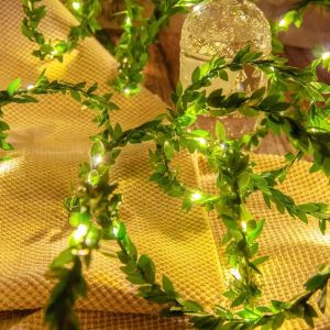LED String Lights 2M/5M/10M LED Maple Leaf Garland Christmas Fairy Lights Battery Powered for Home Bedroom Wall Patio Decoration