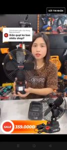 Makita 8-inch Handheld Portable Fan with 2 Speeds Rechargeable Lithium-Ion Battery Durable ABS Plastic Black