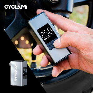 10.3 Bar Aluminum Alloy Electric Air Pump Portable Automobile Motorcycle Air Rechargeable Tire Inflator Schrader Valve CYCLAMI