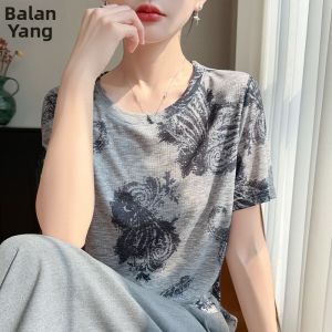 BALANYANG | Áo Thun Tay Ngắn In Hình Mực Blot Đẹp Siêu Nhẹ Form Rộng Slim Fit