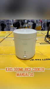 Kris 300 ml Rice Cooker Manual 3d - Putih Magic Jar Magic Com Penanak Nasi Alat Masak Beras Elektronik Dapur