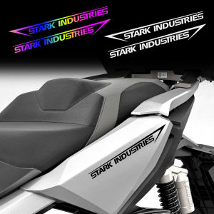 Stark Industries Miếng Dán Phản Chiếu 2 miếng dán trang trí xe máy thông dụng đầu đèn pha cản thân xe cửa Đề-can chống thấm nước phụ kiện động cơ