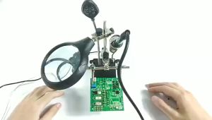 [Giao hàng 24 giờ⚡️]Kính lúp phóng đại hàn mạch điện tử có giá đỡ 2 đèn led