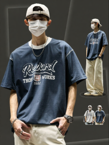 SZON | Printed Half-sleeve Loose T-shirt