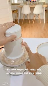 Mecoo Most Aesthetic 5 in 1 Antibacterial Odorless Chopper 250 Low Watt BPA Free / Blender Daging / Baby Food Processor / Chopper Daging - MECOO