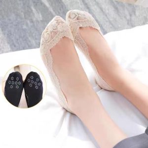 Japanese Style Women Anti-Slipper Boat Socks / 日式女款防滑短袜