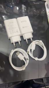 Charger Infinix Type C & Micro USB 33Watt Travel Adaptor Dengan Kabel Fast Charging