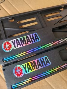 Dudukan Plat Nomor Motor List Karbon Plus Stiker Sayap Honda Hologram Universal Semua Motor