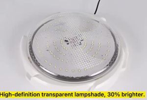 【0 electricity bill】1000W solar ceiling light solar light  remote control solar light solar light indoor Solar Waterproof Ceiling Light  can be applied to bedroom kitchen bathroom corridor staircase living room super bright