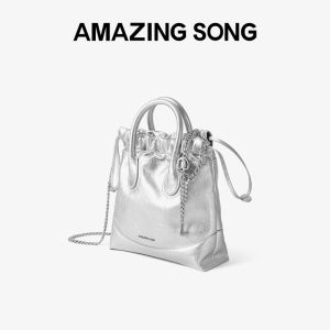 New Small Silver Crossbody Bag