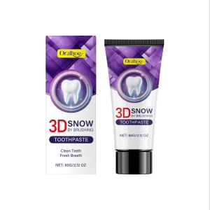 oralhoe | Oralhoe 3D Snow Whitening Toothpaste Deep Clean Plaque Stain Removal Brighten Teeth Fresh Breath Daily Use Oral Care Toothpaste