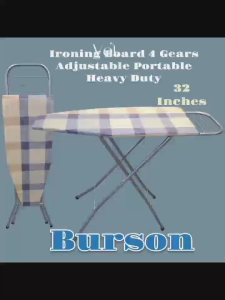 32/36-inch ironing table with adjustable height support panel color is random.