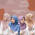 jilbab segi empat kerudung segi 4 bella square terbaru warna coklat pramuka. 