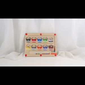 Toddler Board Magnetic colorful number maze educational counting toy Color Sorting Board and Number Maze Magnetic toy