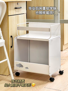 ตู้เสื้อผ้าแบบเคลื่อนที่สำหรับห้องนักเรียน ชั้นวางของในห้องนอน รถเข็นเก็บของหลายชั้น ชั้นวางหนังสือ เครื่องมือจัดระเบียบ