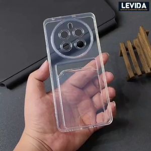 Realme 12 Plus Realme 12 Pro Plus Clear Wallet Card Case Bening / Card Holder Kartu