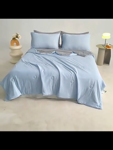 KUNFLOW Cooling Blanket Cool to Touch Lightweight Summer Quilt Breathable & Machine Washable