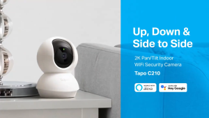 TP-Link Tapo C210 Wifi IP Security Camera 3MP CCTV Connect to Cellphone Wireless Indoor Pan / Tilt 360 Night Vision Two-Way Audio 512GB Storage Security CCTV Camera