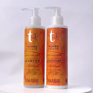 Makarizo T1 Techno Nature Equalizer Shampoo | Conditioner 180 ml | Shampo Non SLS