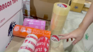 แพค 6 ม้วน เทปใส 2 นิ้ว x 100 หลา ถูกสุด 48mm 100yard BOPP OPP Tape 40mic eco / dra / pp / NA เทปกาวใส สก๊อตเทป เทปปิดกล่อง สำหรับลดต้นทุน