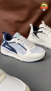 Sepatu Sneaker Wanita Diadora 599-1 Sporty Warna Netral untuk Olahraga dan Kegiatan Luar Ruangan