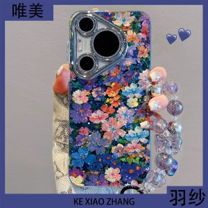 Full Screen Floral Huawei Pura80 Phone Case Womens Edition P70 P60 P50 pro P40 P30 Protective Cover Cute Creative Ultra Protection