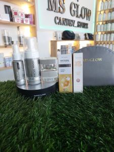 ms glow paket komplite whitening dan gold serum free dark spot