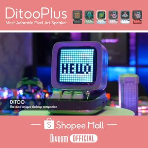 Divoom Ditoo Plus Global Version Pixel Art Bluetooth Speaker -Green