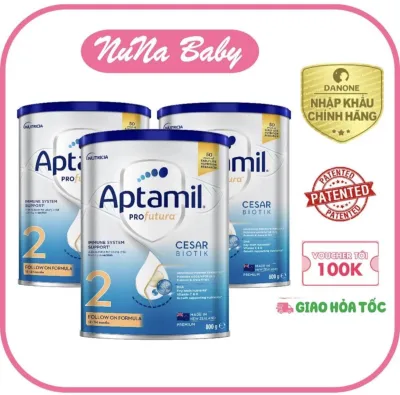 CB 3 Sữa bột Aptamil Profutura Cesarbiotik New Zealand SỐ 2 800g date 2027