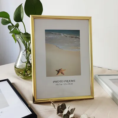 Aluminum Small Photo Frame For Wall Hanging With Plexiglass 9X13 13X18cm Metal Picture Frame For Pictures Photo Decor