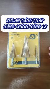 Bộ 3 mũi khoan bước phủ titan siêu cứngđường kính 4-32mm - Khoan được nhiều cỡ lỗ trong 1 mũi khoan thương hiệu Ls