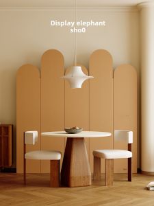 Round Top Chinese Style Simple Screen Divider Foldable
