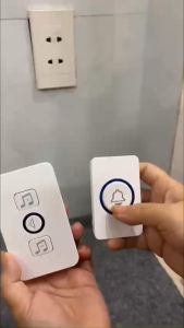 Chuông cửa không dây nút nhấn KHÔNG DÙNG PIN cao cấp (Nút nhấn chống nước – Nút không dùng PIN - sử dụng 61 kiểu chuông)